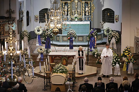 Sven-Goran Eriksson Funeral: People attend the funeral service of Swedish soccer manager 